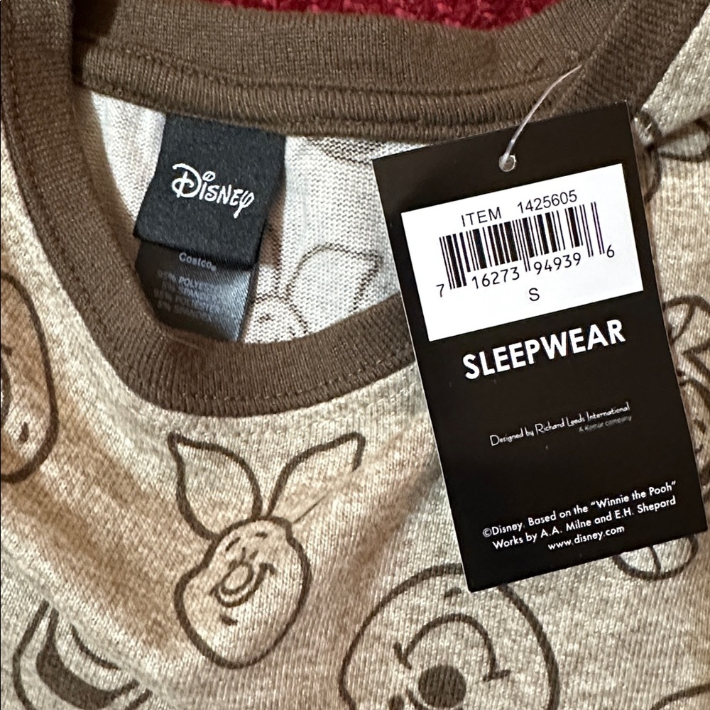 Disney Winnie the Pooh Brown Pajama Set - Picture 5 of 7